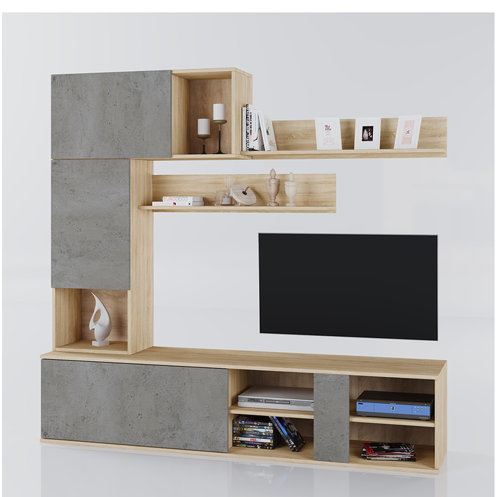 BETON ΣΥΝΘΕΤΟ SONOMA CEMENT ΑΝΟΙΧΤΟ 180x40xH190cm