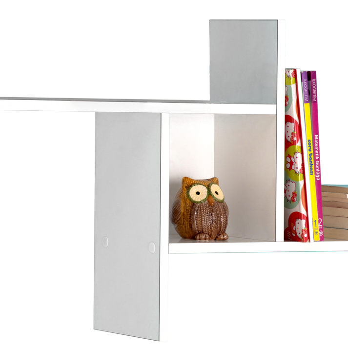 ΡΑΦΙ ΤΟΙΧΟΥ W100xD18xH50cm HIGH GLOSS WHITE