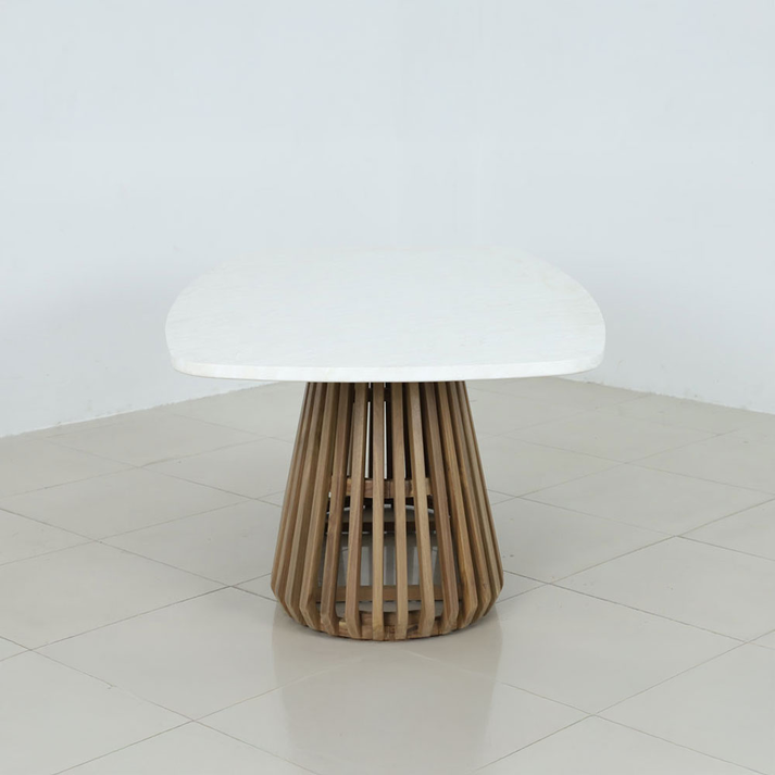 SIRACUSA ΤΡΑΠΕΖΙ ΛΕΥΚΟ 220x110x79cm