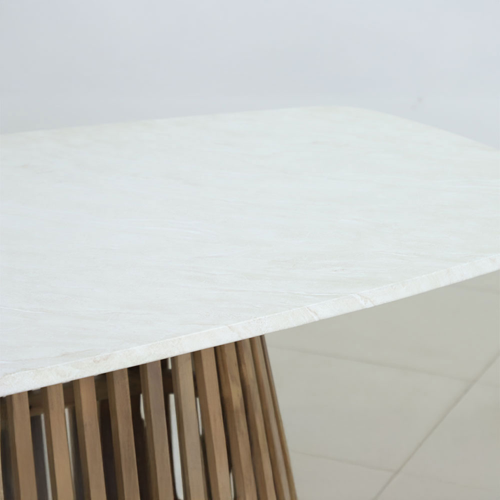 SIRACUSA ΤΡΑΠΕΖΙ ΛΕΥΚΟ 220x110x79cm