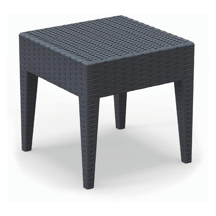 MIAMI DARK GREY ΤΡΑΠΕΖΙ 45Χ45Χ45εκ. ΠΟΛ/ΝΙΟΥ