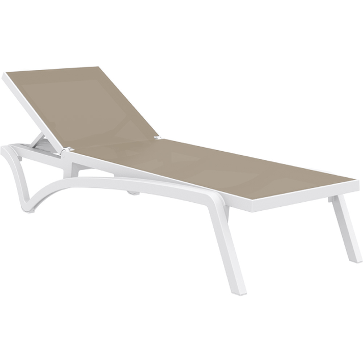 PACIFIC ΞΑΠΛΩΣΤΡΑ WHITE/TAUPE ΠΟΛ/ΝΙΟΥ