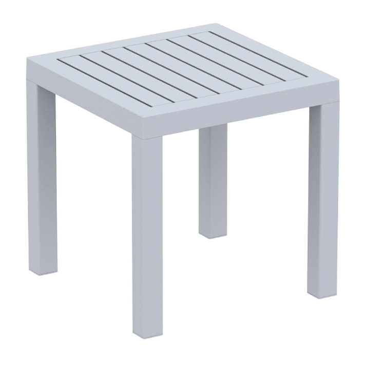 OCEAN SILVER GREY ΤΡΑΠΕΖΙ 45Χ45Χ45εκ. ΠΟΛ/ΝΙΟΥ