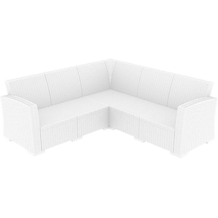 MONACO WHITE ΓΩΝΙΑ 207Χ207Χ79εκ. ΠΟΛ/ΝΙΟΥ