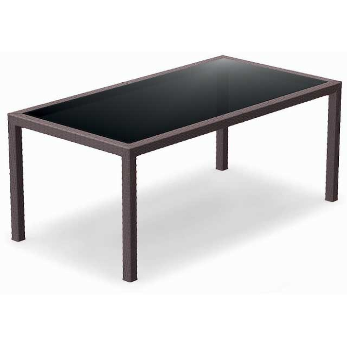TAHITI BROWN 180Χ94Χ75εκ. ΤΡΑΠΕΖΙ ΜΕ ΤΖΑΜΙ ΠΟΛ/ΝΙΟΥ