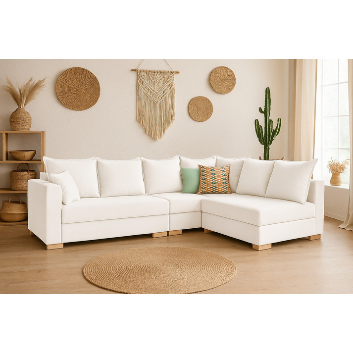 Ίριδα Πολυμορφικός Καναπές Γωνία 280x95-200cm