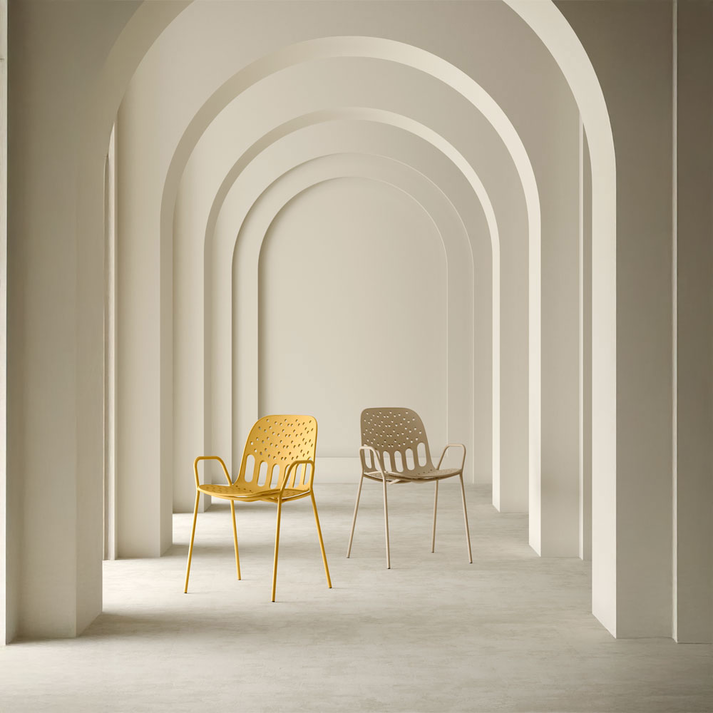 LIDO ΚΑΡΕΚΛΑ ΜΟΥΣΤΑΡΔΙ 57x55.5x80cm