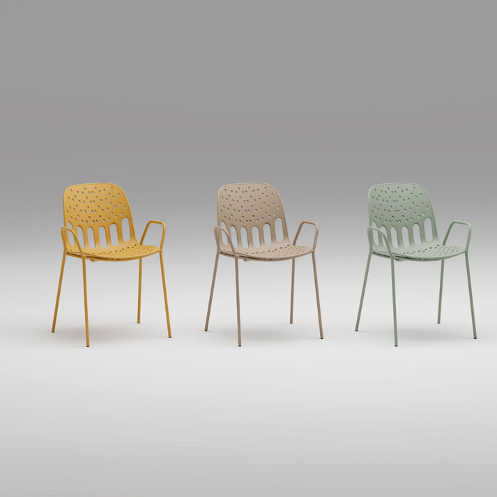 LIDO ΚΑΡΕΚΛΑ BEIGE 57x55.5x80cm