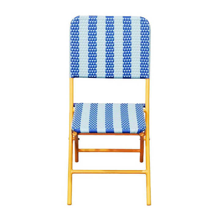 Do Καρέκλα Πτυσσόμενη Μπλε Ριγέ 45x59x90cm