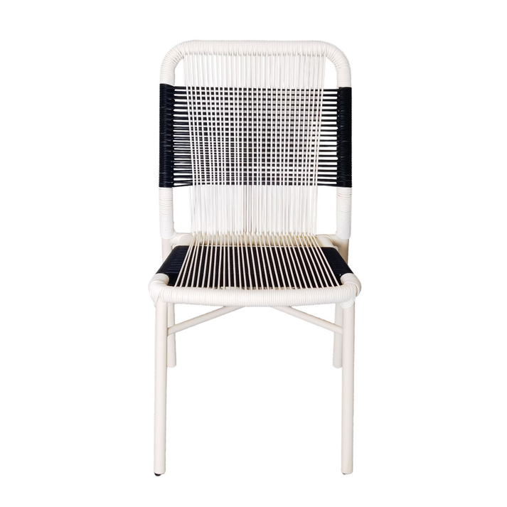 Doppio Καρέκλα Λευκό Μαύρο 46x58x83cm