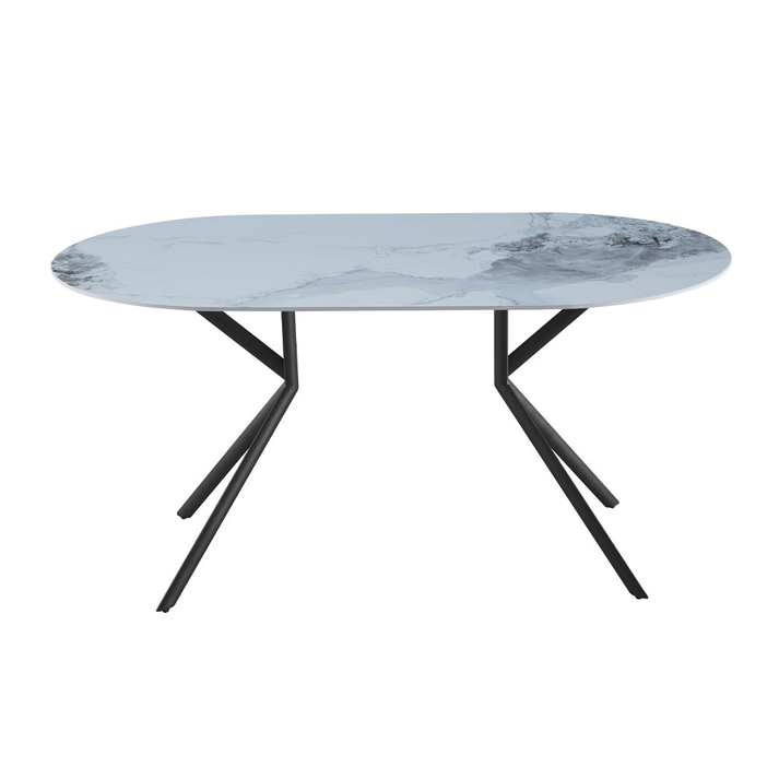AXIS ΤΡΑΠΕΖΙ OFF WHITE ΜΕ ΟΨΗ ΜΑΡΜΑΡΟΥ 160x90x76