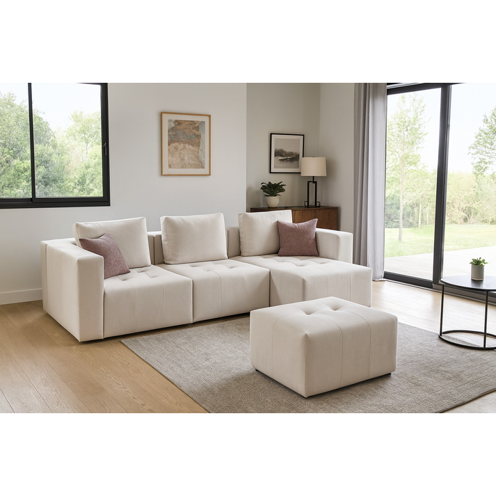 Domino Καναπές Γωνία 280x140+60cm