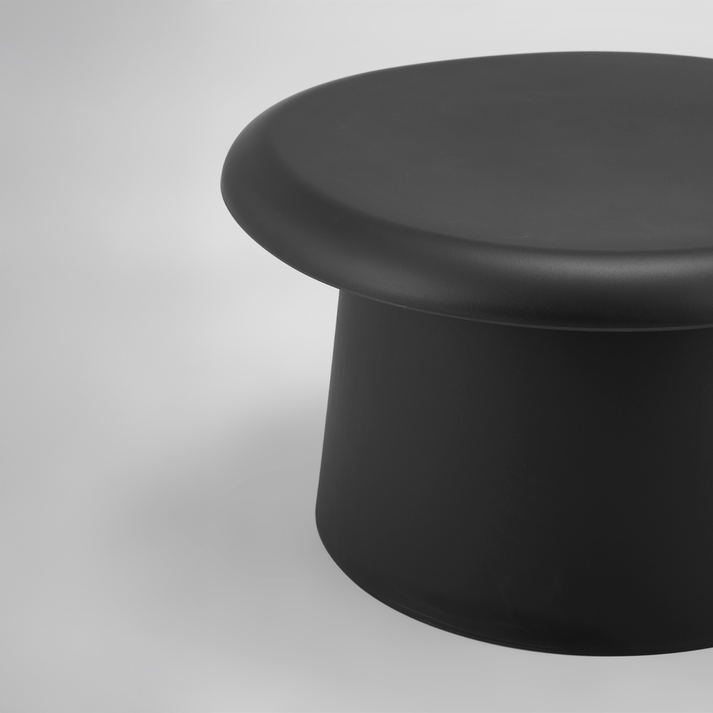 RIVVA COFFEE TABLE ΜΑΥΡΟ 70x70x39cm