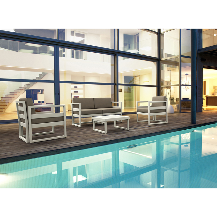 MYKONOS SET 2ΘΕΣ.WHITE ΜΕ ΜΑΞ.(2ΘΕΣ.+2ΠΟΛ.+ΤΡΑΠ 65εκ.)