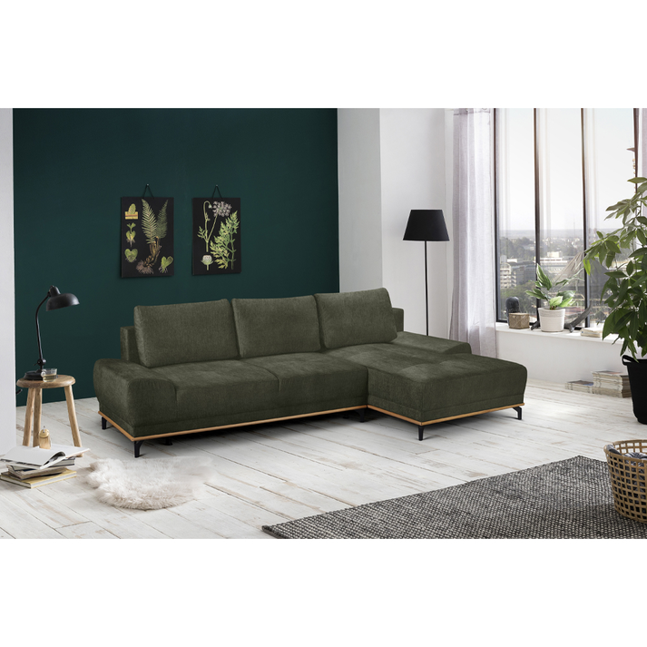 NATURA ΚΑΝΑΠΕΣ ΚΡΕΒΑΤΙ ΓΩΝΙΑ ΔΕΞΙΑ ΛΑΔΙ 283x164x90