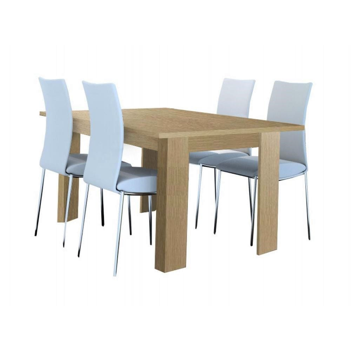 No80 Επεκτεινόμενο Τραπέζι - Μελαμίνη 120+40x72xH78cm