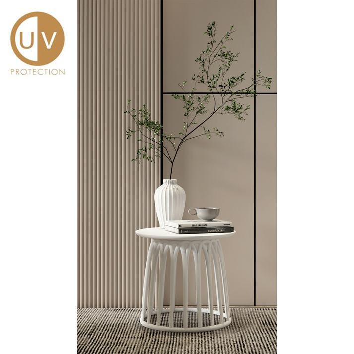 BASKET COFFEE TABLE ΛΕΥΚΟ 49.5x49.5x44