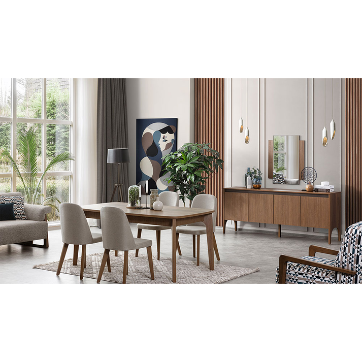 WOOD ΤΡΑΠΕΖΙ ΚΑΡΥΔΙ 175x95x76