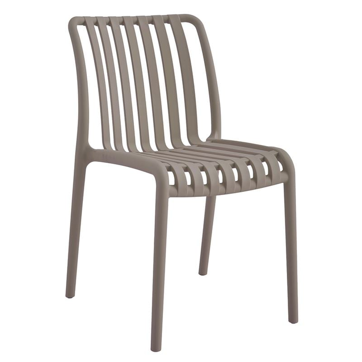MODA-Ν Καρέκλα Στοιβαζόμενη PP, Απόχρωση Mocha