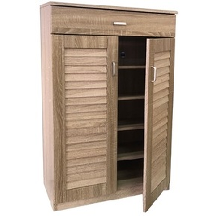 ΠΑΠΟΥΤΣΟΘΗΚΗ ΜΕ ΔΥΟ  ΠΟΡΤΕΣ, ΣΥΡΤΑΡΙ & 5 ΡΑΦΙΑ ΑΠΟΘΗΚΕΥΣΗΣ 68x32x98 cm ΣΦΕΝΔΑΜΟΣ
