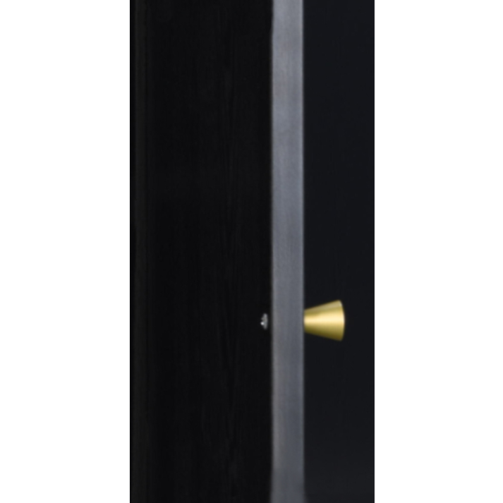 VIENNA TV STAND ΜΑΥΡΟ ΜΕ RATTAN 150x39x49