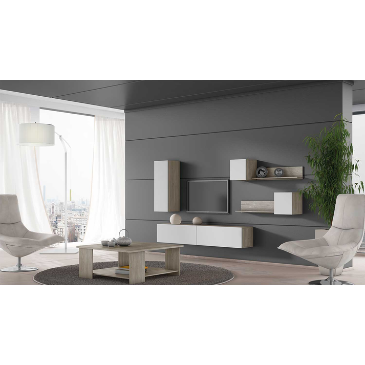 No6A Living Room Unit (Melamine/Lacquer) – Made in Greece