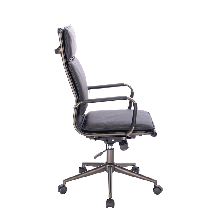 ELITE ΚΑΡΕΚΛΑ ΓΡΑΦΕΙΟΥ ΜΑΥΡΟ GUNMETAL 54x64x109.5