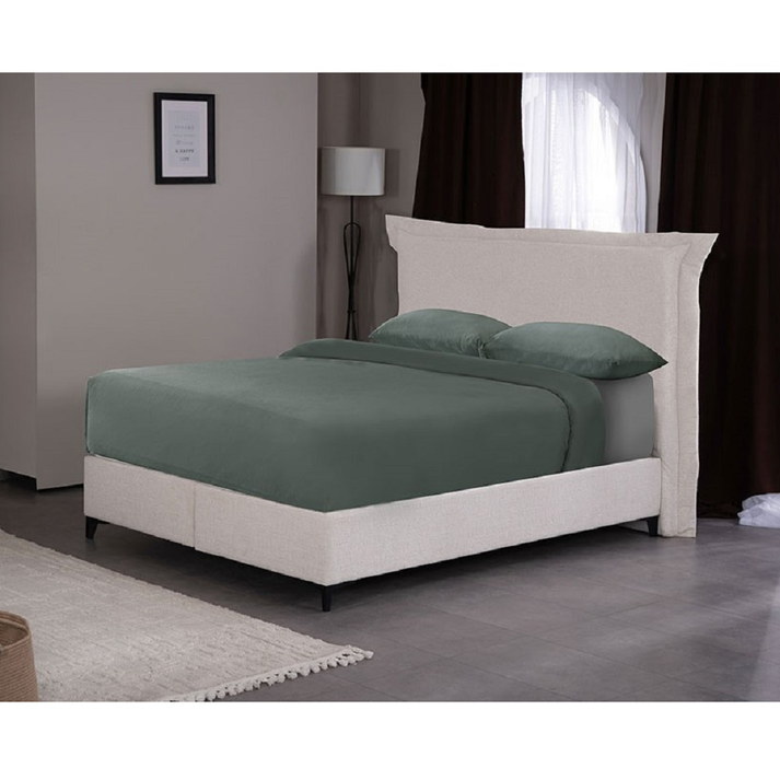 LONGWAVE ΚΡΕΒΑΤΙ ΜΕ ΑΠΟΘΗΚ. ΧΩΡΟ (ΓΙΑ ΣΤΡΩΜΑ 160x200cm) OFF WHITE 06-900 207x180x140