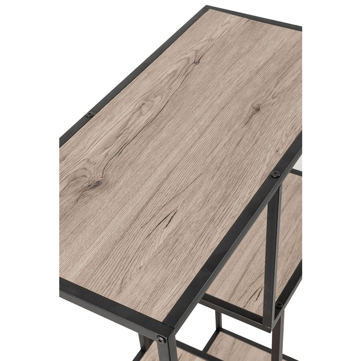 PLEGMA ΒΙΒΛΙΟΘΗΚΗ SONOMA ΜΑΥΡΟ 69x33x113.5
