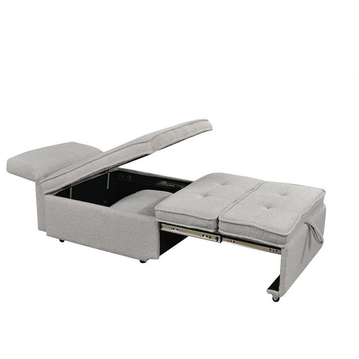 SLEEP ΠΟΛΥΘΡΟΝΑ ΚΡΕΒΑΤΙ ΓΚΡΙ 78x87x80cm