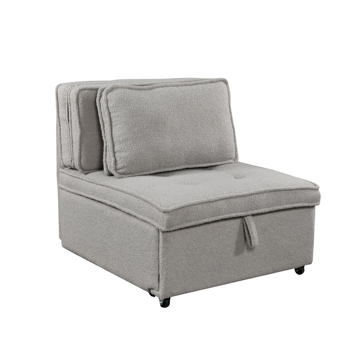 SLEEP ΠΟΛΥΘΡΟΝΑ ΚΡΕΒΑΤΙ ΓΚΡΙ 78x87x80cm