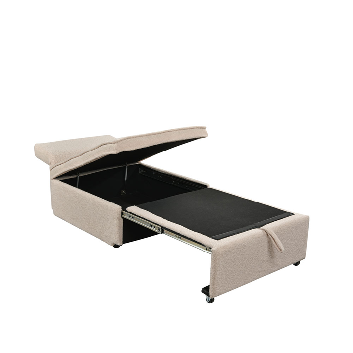 SLEEP ΠΟΛΥΘΡΟΝΑ ΚΡΕΒΑΤΙ OFF WHITE 78x87x80cm