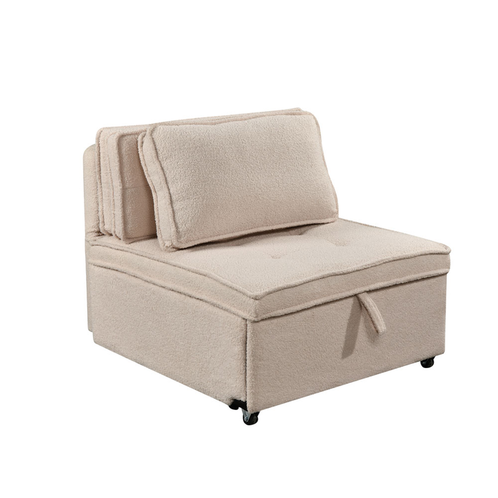 SLEEP ΠΟΛΥΘΡΟΝΑ ΚΡΕΒΑΤΙ OFF WHITE 78x87x80cm