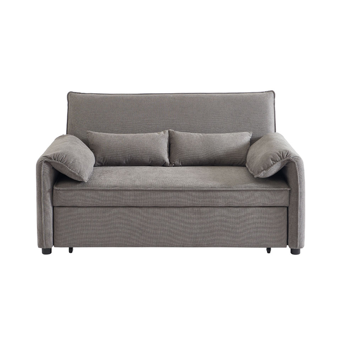 RUBIK ΚΑΝΑΠΕΣ ΚΡΕΒΑΤΙ 3ΘΕΣΙΟΣ ΓΚΡΙ 161x84x92cm