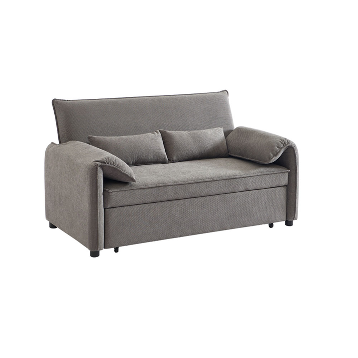 RUBIK ΚΑΝΑΠΕΣ ΚΡΕΒΑΤΙ 3ΘΕΣΙΟΣ ΓΚΡΙ 161x84x92cm