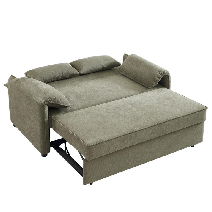 RUBIK ΚΑΝΑΠΕΣ ΚΡΕΒΑΤΙ 3ΘΕΣΙΟΣ ΠΡΑΣΙΝΟ 161x84x92cm