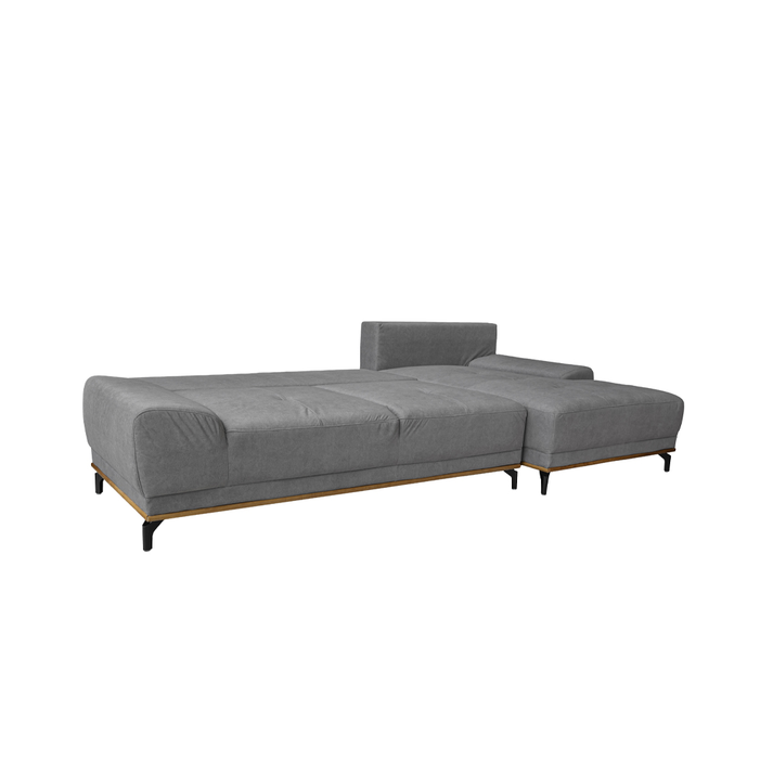 NATURA ΚΑΝΑΠΕΣ ΚΡΕΒΑΤΙ ΓΩΝΙΑ ΔΕΞΙΑ TAUPE 283x164x90