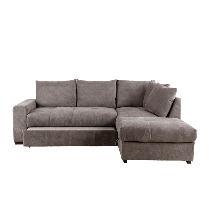 BILL ΚΑΝΑΠΕΣ ΚΡΕΒΑΤΙ ΓΩΝΙΑ ΔΕΞΙΑ TAUPE 241x173x94