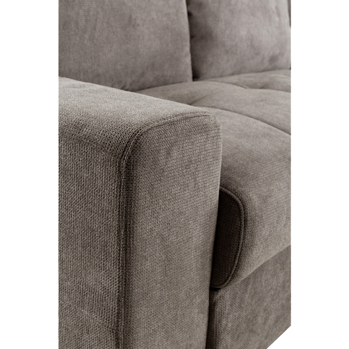 BILL ΚΑΝΑΠΕΣ ΚΡΕΒΑΤΙ ΓΩΝΙΑ ΔΕΞΙΑ TAUPE 241x173x94