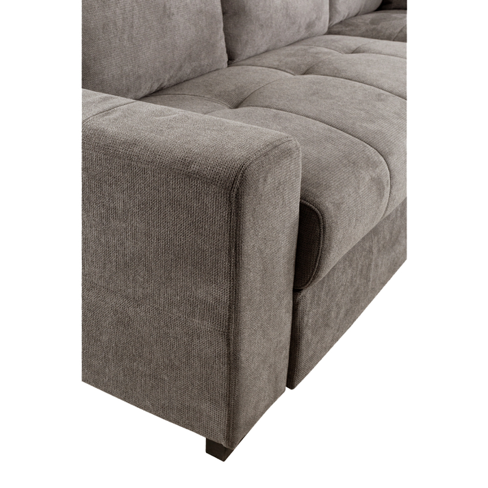 BILL ΚΑΝΑΠΕΣ ΚΡΕΒΑΤΙ ΓΩΝΙΑ ΔΕΞΙΑ TAUPE 241x173x94