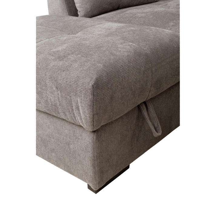 BILL ΚΑΝΑΠΕΣ ΚΡΕΒΑΤΙ ΓΩΝΙΑ ΑΡΙΣΤΕΡΗ TAUPE 241x173x94