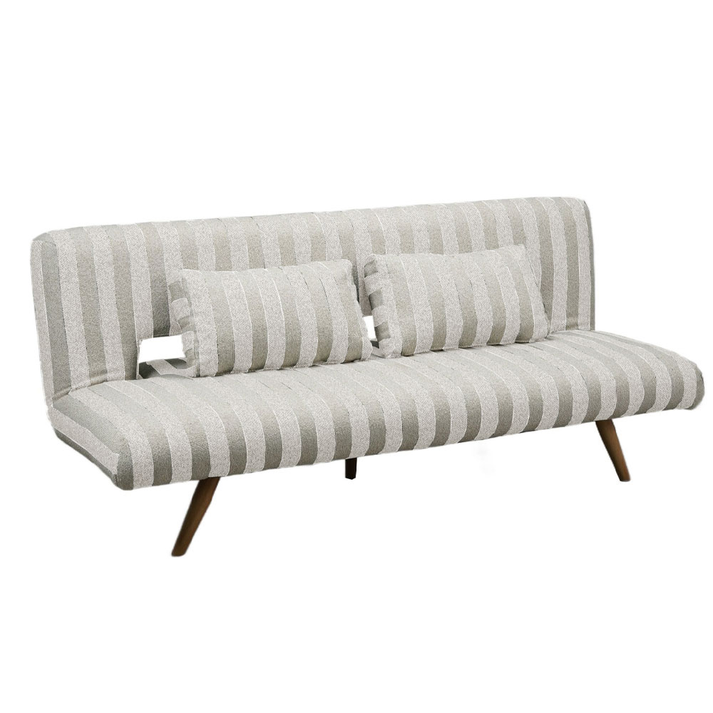 LA SPEZIA ΚΑΝΑΠΕΣ ΚΡΕΒΑΤΙ 3ΘΕΣΙΟΣ OFF WHITE BEIGE 188x81x88cm