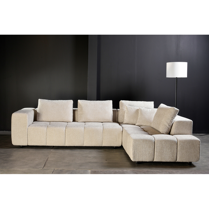 TOMOS ΚΑΝΑΠΕΣ ΓΩΝΙΑ ΔΕΞΙΑ BEIGE LEGASY 15 298x200x85cm
