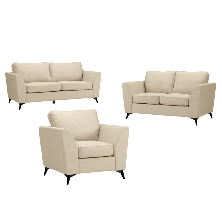 Boel Καναπές 3θέσιος Beige Bergamo 24 200x86x92cm