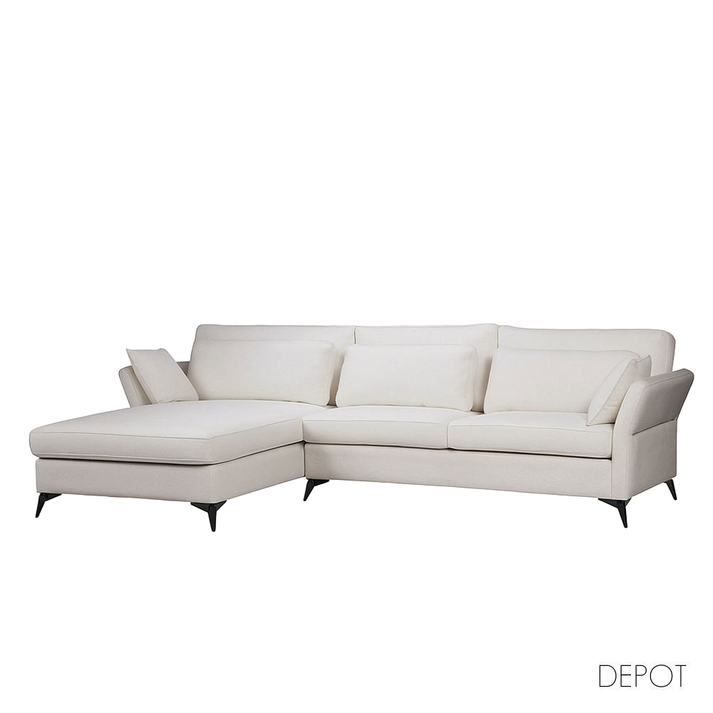 PARFAIT ΚΑΝΑΠΕΣ ΓΩΝΙΑ ΑΡΙΣΤΕΡΗ BEIGE LEGASY 15 307x185x92cm