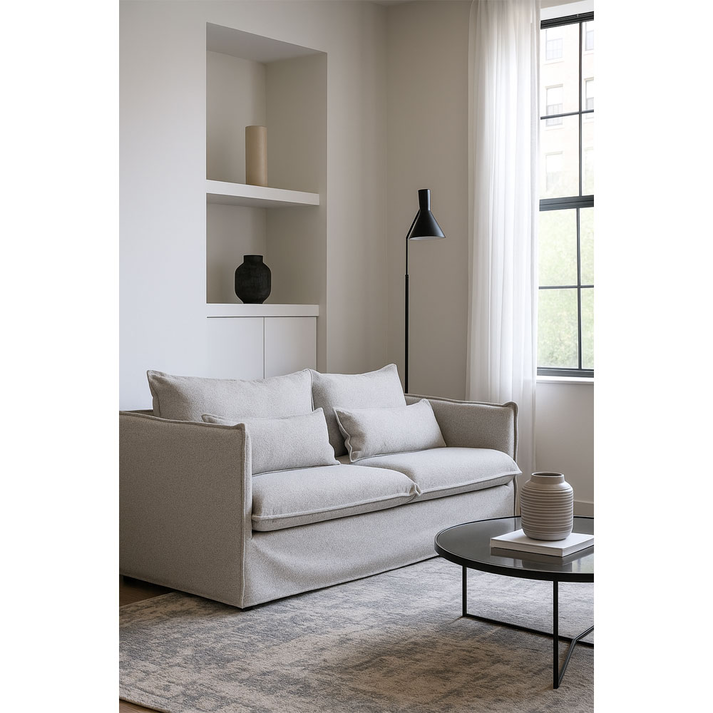 PROUD ΚΑΝΑΠΕΣ 3ΘΕΣΙΟΣ ΓΚΡΙ ΑΝΟΙΧΤΟ PUENTE 80 210x90x90