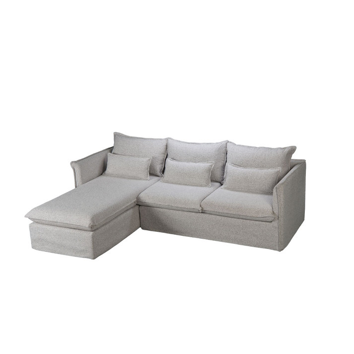 PROUD ΚΑΝΑΠΕΣ ΓΩΝΙΑ ΑΡΙΣΤΕΡΗ ΓΚΡΙ ΑΝΟΙΧΤΟ PUENTE 80 258x180x90