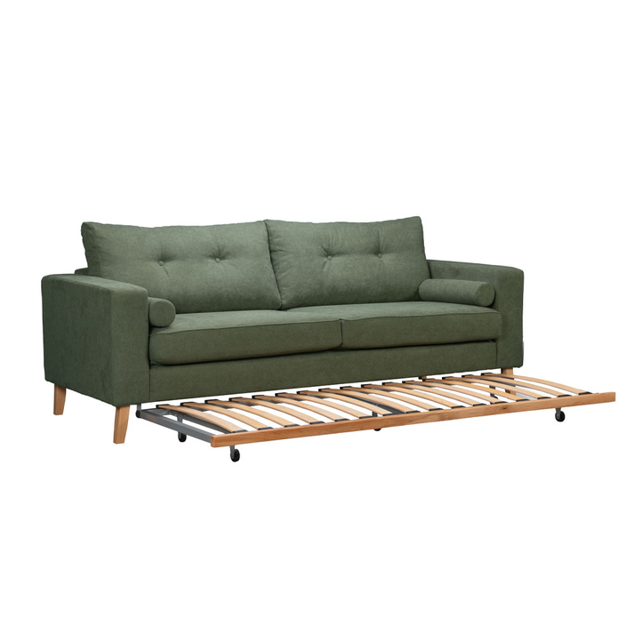 LUSSO ΚΑΝΑΠΕΣ ΚΡΕΒΑΤΙ 3ΘΕΣΙΟΣ ΛΑΔΙ LINO 77 218x85x87cm