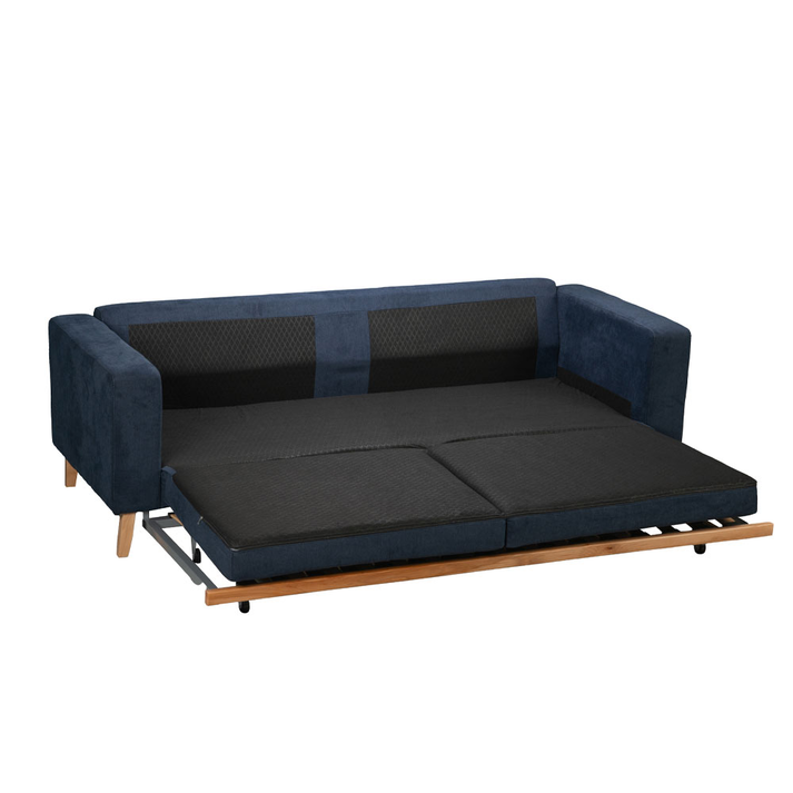 LUSSO ΚΑΝΑΠΕΣ ΚΡΕΒΑΤΙ 3ΘΕΣΙΟΣ ΜΠΛΕ LINO 89 218x85x87cm