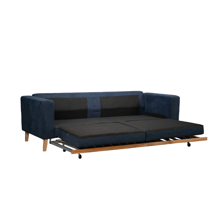 LUSSO ΚΑΝΑΠΕΣ ΚΡΕΒΑΤΙ 3ΘΕΣΙΟΣ ΜΠΛΕ LINO 89 218x85x87cm